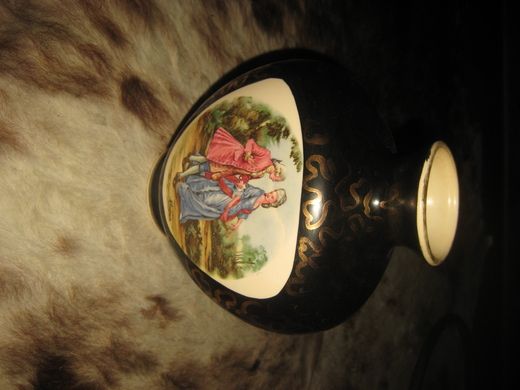 Meget pen vase fra Kråkerøy keramikk merka KK 232 50-60 tallet