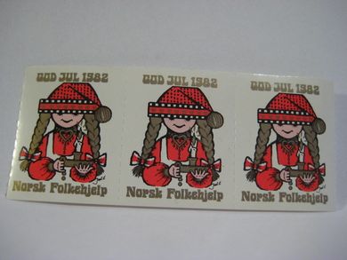 1982, Norsk Folkehjelp. 3 stk.