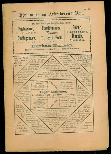 1894 nr 048 Hjemmets og Arbeidernes Ven