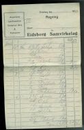 Faktura fra Eidsberg Samvirkelag i 1923 (april)