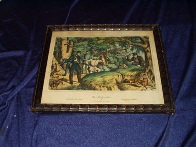 Digging for foxes Bilde i glass og ramme