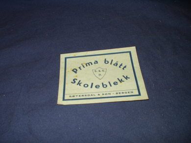 Prima Blått skoleblekk fra Sæterdal & sønn, Bergen