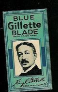 BLUE Gilette BLADE fra Gilette Industries, London.