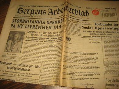 1949 nr 248 25 oktober Bergens Arbeiderblad