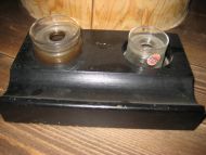 Skrivestell med glass fra HADELAND GLASSVERK tidleg 1900