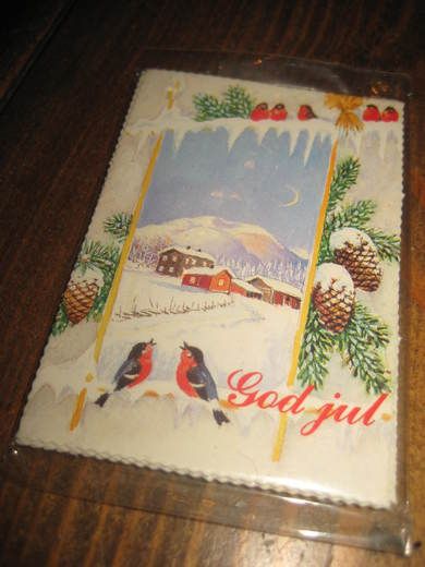 Pakke julelapper ubrukt 80 tallet Dette er pakke nr 2