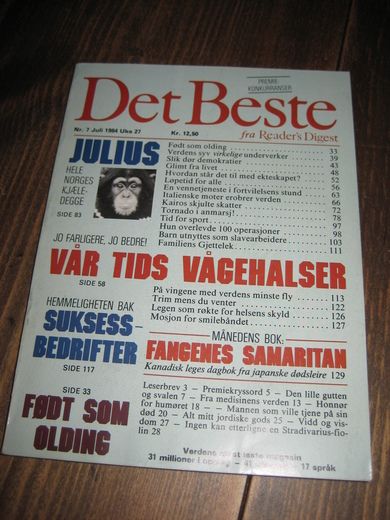 1984 nr 007 Det Beste fra Readers Digest