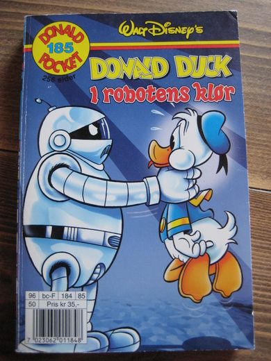 1996 nr 185 DONALD DUCK i robotens klør