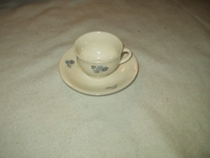 Porsgrunn kopp og tefat fra 1951.