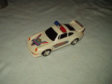 Mekanisk politibil 25 cm lang