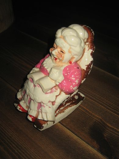 Sparebørse i porselen 50-60 tallet