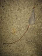 Gammelt fiskeredskap blysøkke til dorging 50 tallet