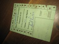 Brukt klippekort for bil fra B/F SYKKYLVSFJORD 19 desember 1983