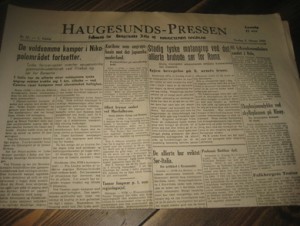 1943,nr 032, HAUGESUNDS POSTEN. 1. årgang.