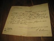 Dåpsattest 1928. 
