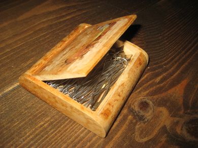 Eldre treeske med lokk 60 tallet