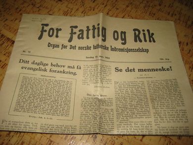 1953 nr 010 For Fattig og Rik