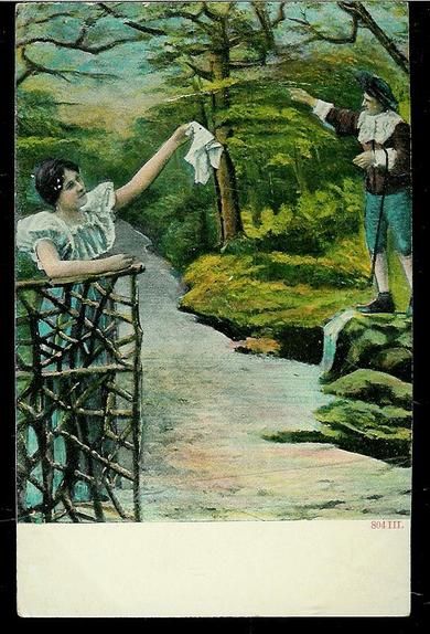 Gammelt postkort fra tidleg 1900