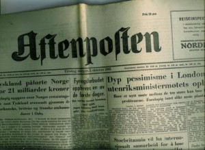 1945,nr 443 morgen, Aftenposten.