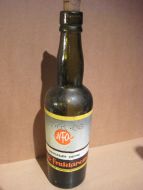 Flaske uten innhold, HEGGEBÆR CREME, fra Norsk Fruktaroma, 1955.