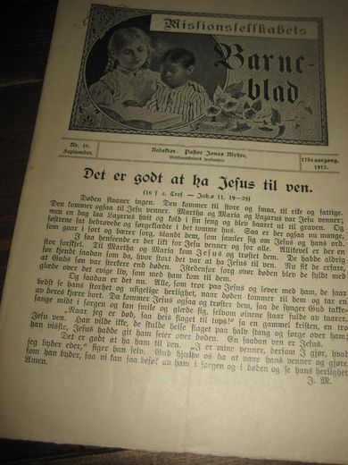 1912 nr 018 Missionsselskabets Barne blad