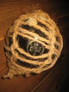 Kavlkule med tekst: P G F Tidleg 1900 ca 11 cm i diameter