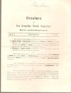 1885,nr 004, Cirkulære fra Den Kongelige Norske Regjerings Marine- og Post- Departement.