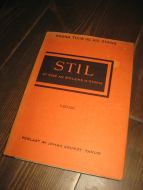 THIIS / STANG: STIL. Et riss av stilens hstorie. 1942.