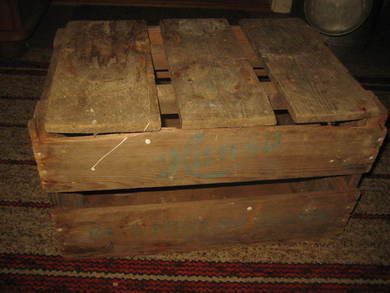 Trekasse med lokk HANSA BRYGGERI Bergen Ølkasse ca 45*30 cm stor 25 cm høg 50 tallet