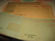 Lot konvolutter med stempel fra 70 tallet. VOSS TRYGDEKASSE. 