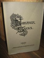 NORVEGIA SACRA ÅRBOK TIL KUNNSKAP OM DEN NORSKE KIRKE I FORTID OG SAMTID 1931