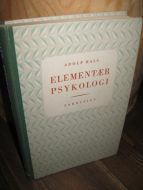 HALS: ELEMENTÆR PSYKOLOGI. 1955.