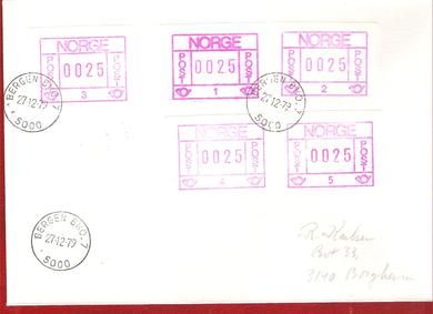 1979 stempla BERGEN 27 12 79