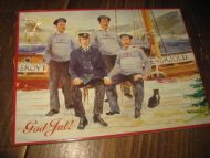 Uåpna pakke enkle julekort 5 stk assorterte 80-90 tallet