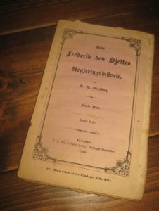 KONG FREDRIK DEN SJETTES REGJERINGSHISTORIE, Første bind, 1850.
