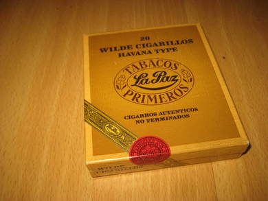 Wilde Cigarillos hHavana type, TABACOS LA PAZ PRIMEROS, ca 8*8 cm stor.  