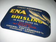 ENA BRISLING, fra FORDWELL FISH CANERIES, STAVANGER.