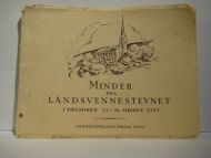 MINDER FRA LANDSVENNESTEVNET I DRAMMEN 23-26 AUGUST 1927.
