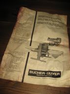 Brosjyre fra 40 tallet, BUCHER TPZ 7, fra BUCHER - GUYER, ZYRICH. 