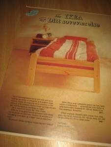 Fra IKEA til ditt soveværelse. 1976. 