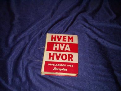 1956, HVEM HVA HVOR