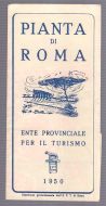 PIANTA DI ROMA. 1950
