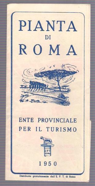 PIANTA DI ROMA 1950