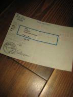 BREVKORT MED STEMPEL: URDLAND 3.8.55. 