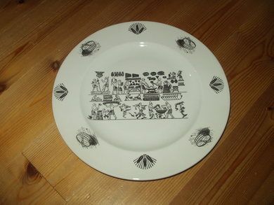 Eldste avbildning en kjenner til av et bakeri i større stil reklamefat fra Vestfolds Flatbrødfabrik 60 tallet