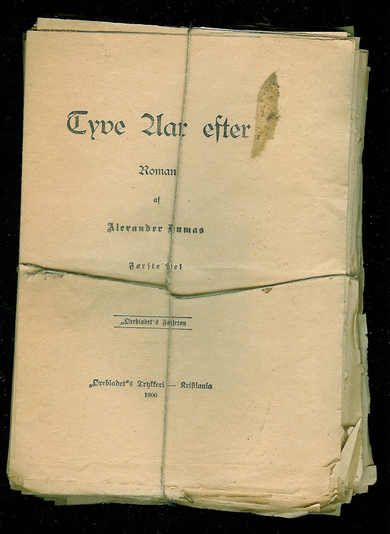 Alexander Dumas: Tyve Aar efter. 1900