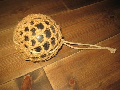 Strøken stor kavlkule fra tidleg 1900 Ca 12 cm i diameter