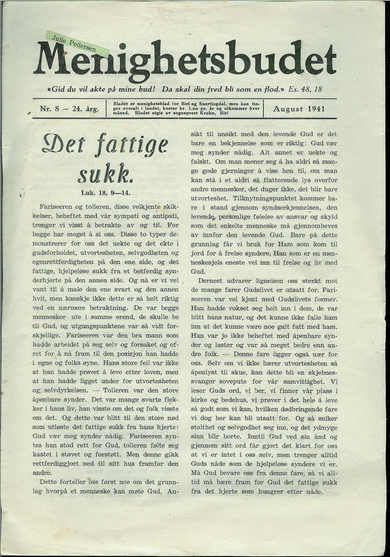 1941 nr 008 Menighetsbudet
