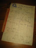 Ordreseddel fra Viko Konfeksjonsfabrikk, Sykkylven, nr 008, 1953. 