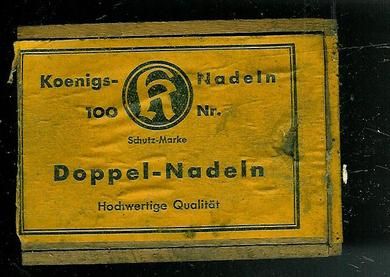 Treeske med ikkje relevant innhold reservedeler fra tysk fabrik på 20 tallet